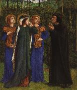 Dante Gabriel Rossetti The Meeting of Dante and Beatrice in Paradise Germany oil painting reproduction